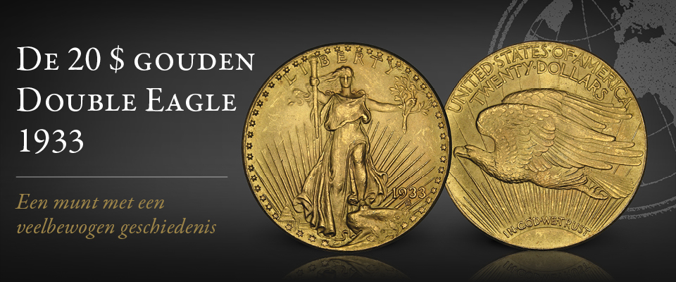 Augustus St. Gaudens ontwierp begin 20ste eeuw de nieuwe gouden 20 dollar-munt