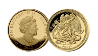 1/10 oz Angel munt 2022 met het portret van Koningin Elizabeth