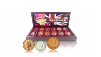 12 munten van Queen Elizabeth II