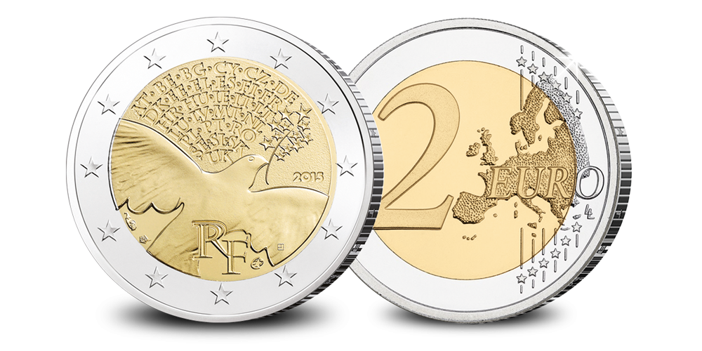Litouwse, Franse en Belgische herdenkingsmunten van €2