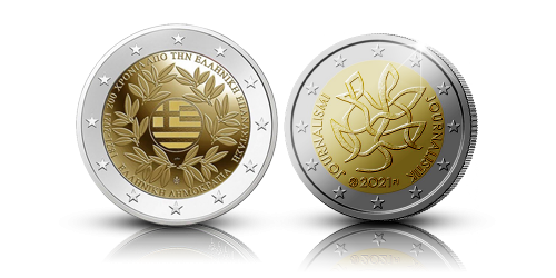 Koop munten online - Euromunten - 2 gelimiteerde, €2-Herdenkingsmunten voorzijdes