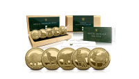 5 munten in massief 24-karaats goud! Ter ere van 150 jaar Yellowstone NP!