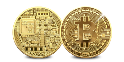 Uw vergulde Bitcoin token