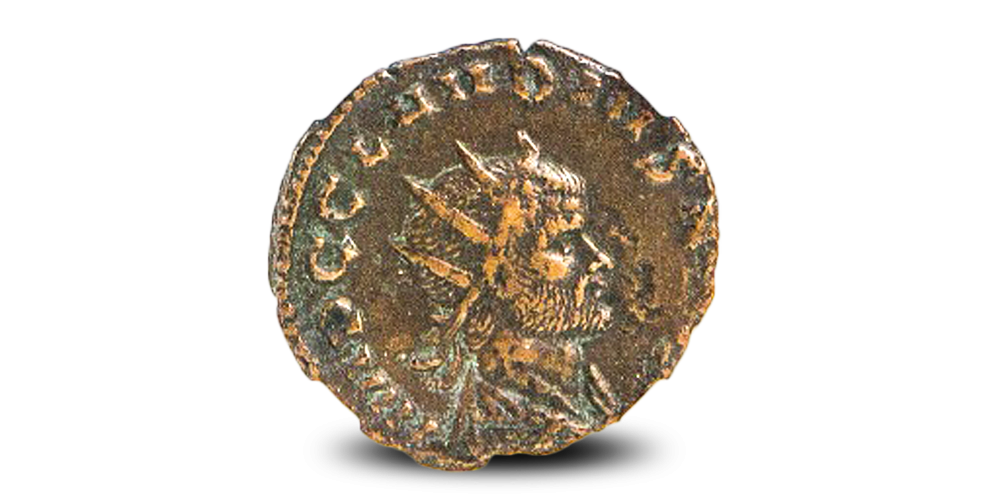Een Romeinse munt van de Keizer die ons Valentijnsdag gaf!