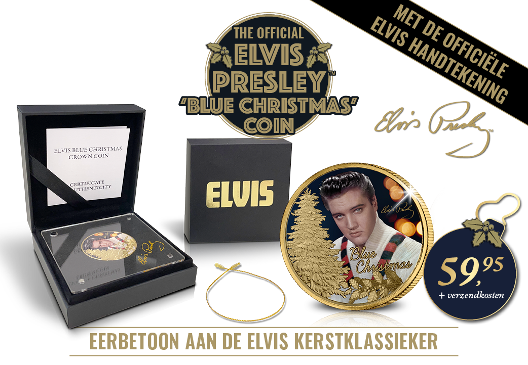 De officiële Elvis Kerstmunt eert één van zijn grootste hits 