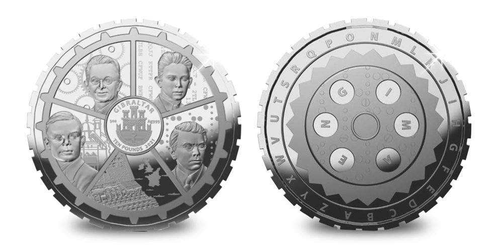 Grote zilveren Enigma munt eert de helden die WWII eindigde!
