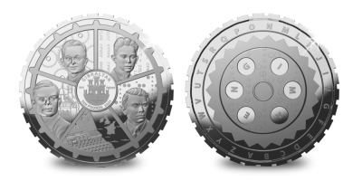 Uw puur zilveren 'Codebreakers' munt ter ere van 80 jaar Enigma code 