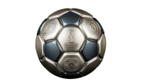 De Officiële Zilveren FIFA WK 2022 Balvormige Voetbal Munt