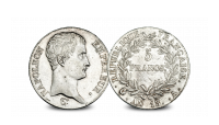 De eerste en laatste Franse keizer 5 Francs in een set