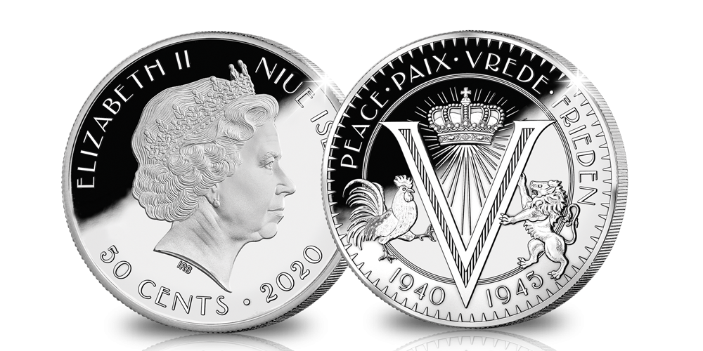 Koop munten online - Herdenkingsmunt - 75 jaar vrijheid - Oplage 67.500 voorzijde