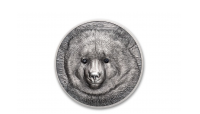 Prachtige zuiver zilveren munt met Swarovski kristallen voorzijde
