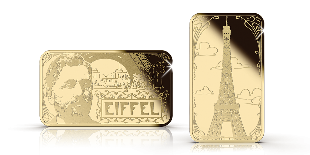 Gouden Herdenkingsset ter ere van 100 jaar Eiffel
