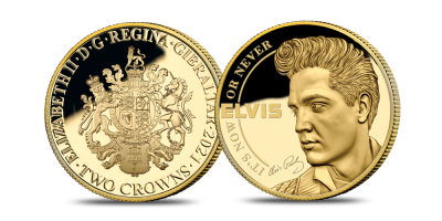 Officiële massief gouden Elvis Presley™ munt 