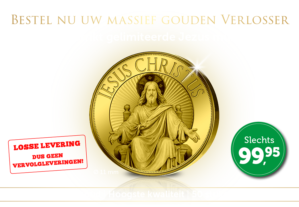 “De Verlosser” | Massief 24-karaats gouden munt 