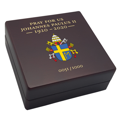 Koop munten online - Gouden munt - Johannes Paulus II - Puur goud 999/1000 keerzijde