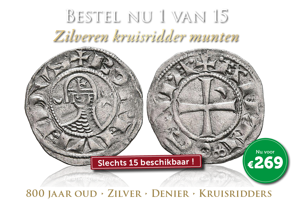 800 Jaar oude historische zilveren Tempeliers munt!