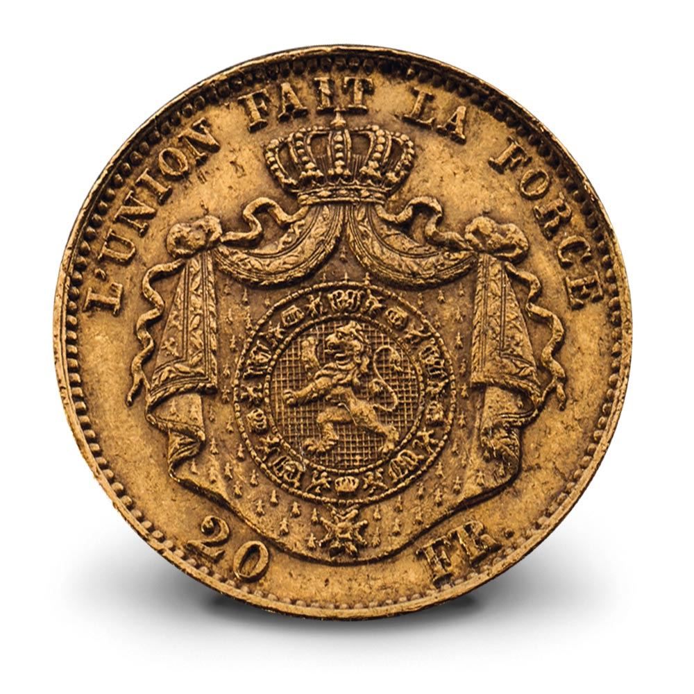 20 frank, Leopold II, 1867, Belgische geschiedenis