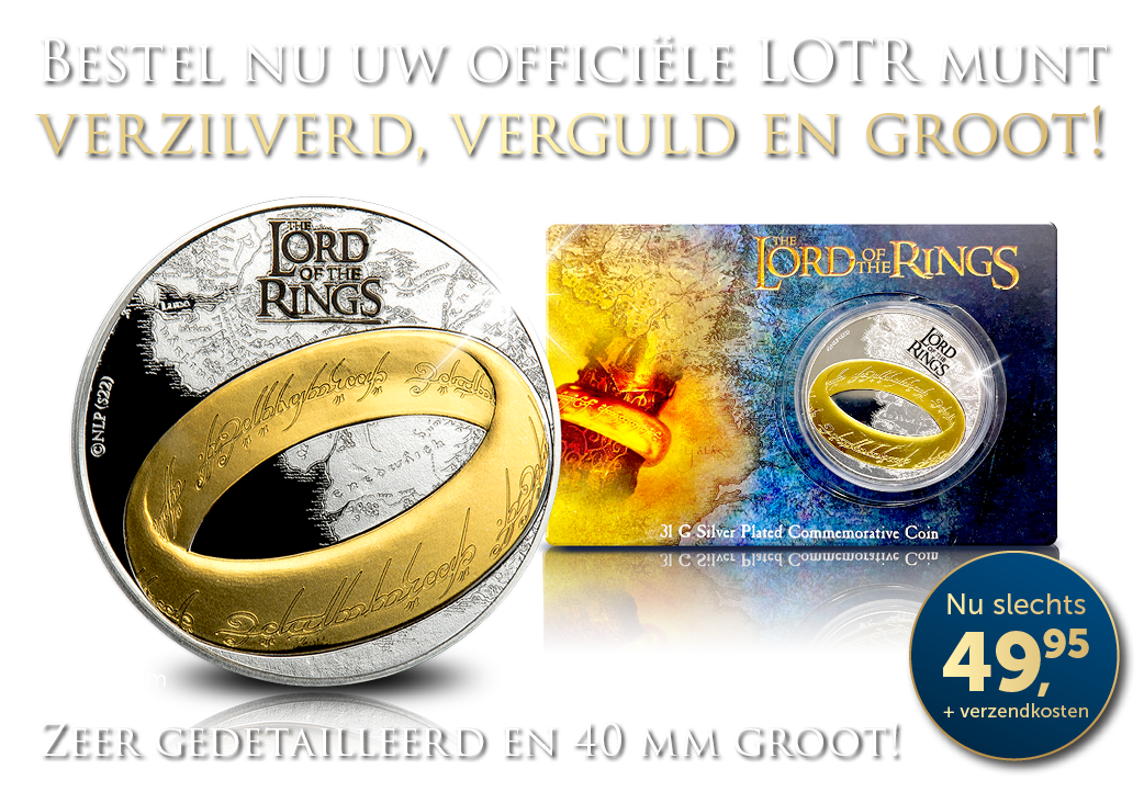 De officiëel gelicentieerde Lord of the Rings munt
