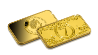 Koop munten online - Goudbaar - Lucky bar - 24-karaats goud voor en keerzijde