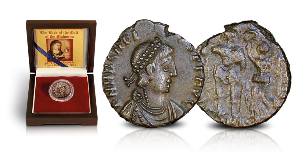 Bestel nu 1 van 45 beschikbare originele oude Romeinse bronzen munten.