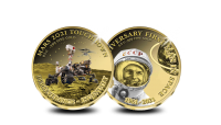 Set van 2 gouden munten ter ere van 60 jaar ruimtevaart