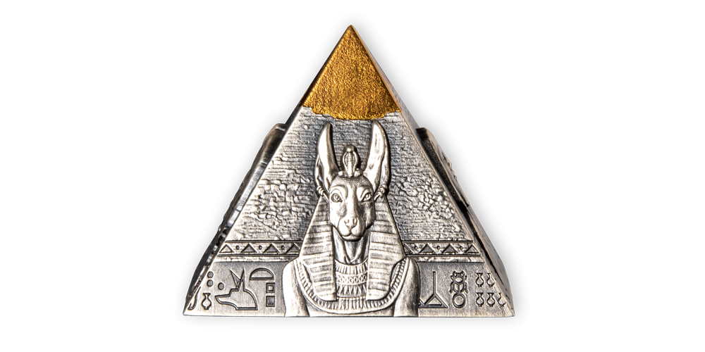 Koop munten online - 3D munten - de piramide van Chafra in 3D