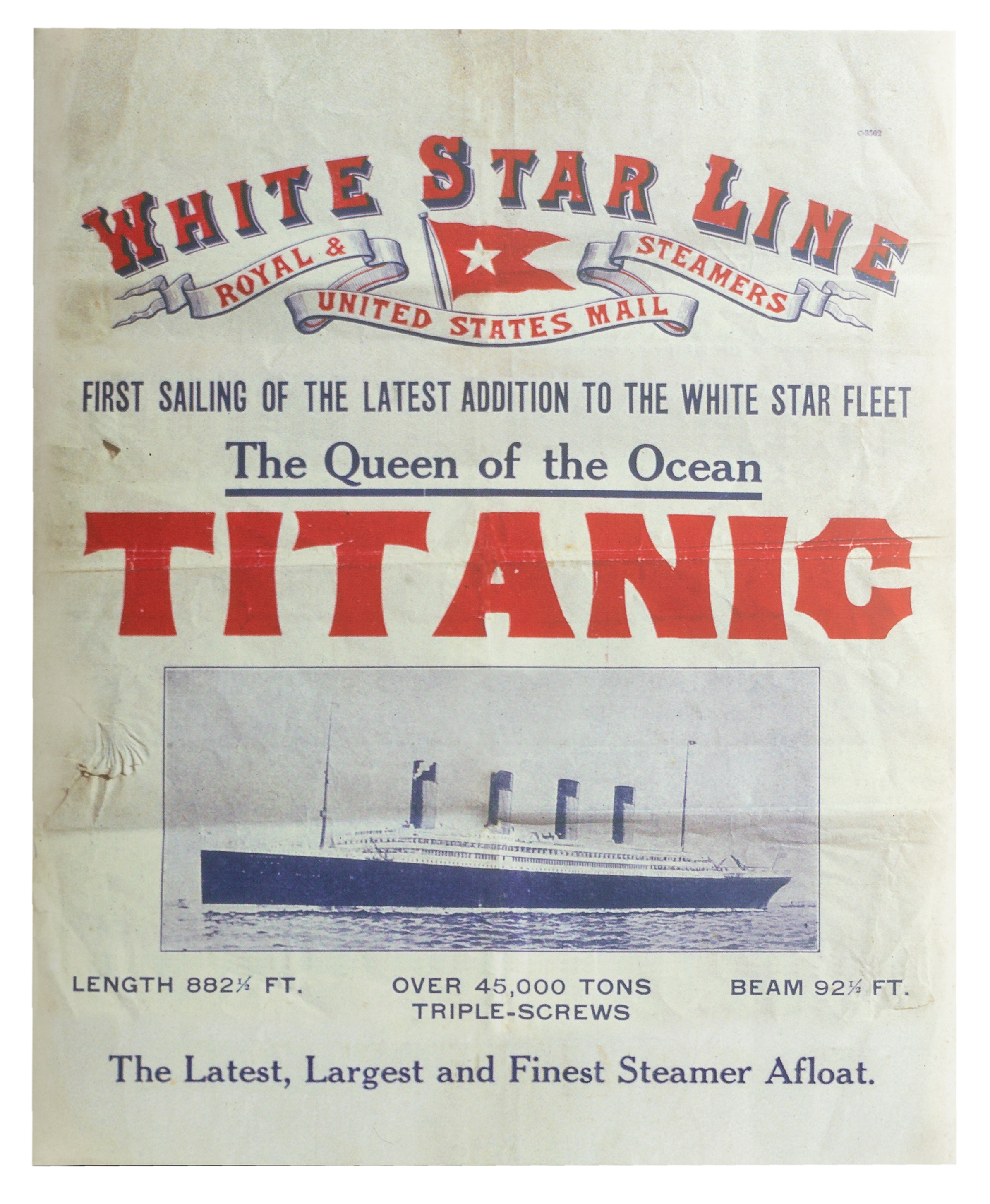 Puur gouden 1/10 oz Titanic munt