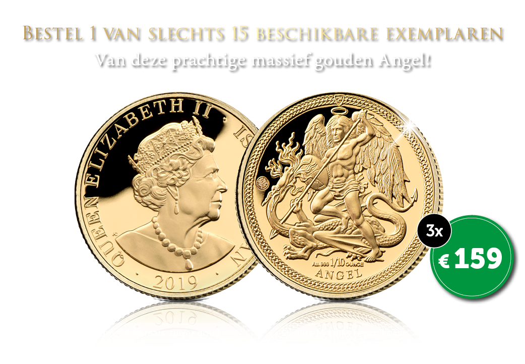 De 24-karaats gouden Angel munt