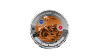Premium-editie van de Titanium-munten ter ere van de eerste man in de ruimte en de NASA Rover Touchdown op Mars
