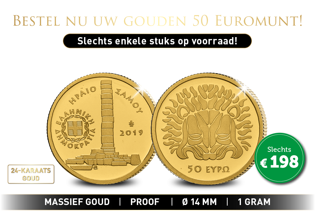 Een 24-karaats gouden € 50 Euromunt!