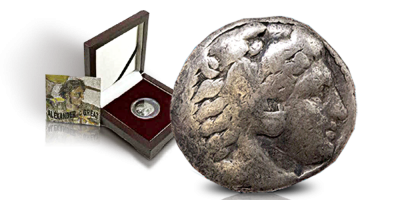 Zilveren Tetradrachm van Alexander de Grote de grootste generaal aller tijden