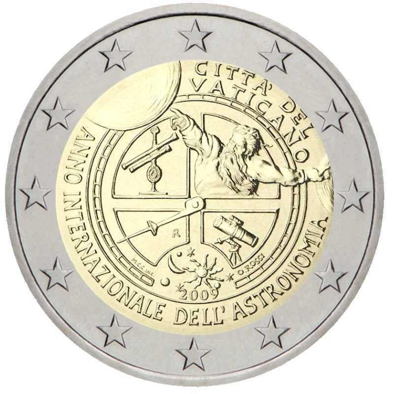 Vaticaanse 2 Euro Herdenkingsmunt Year of Astronomy 2009