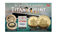 Officiele gouden titanic munt