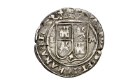  Zilver real van Karel V geslagen in Nieuw-Spanje