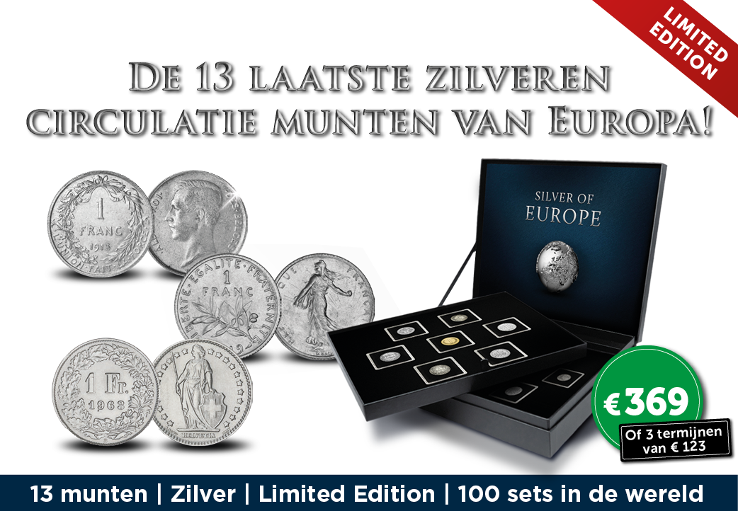 De laatste zilveren circulatiemunten van Europa | 13 munten!