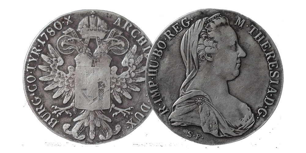 Prachtige massief zilveren wereldmunt van Maria Theresia